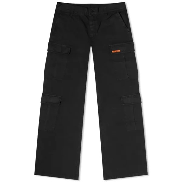 Брюки-карго из парусины heron preston vintage wash, черный