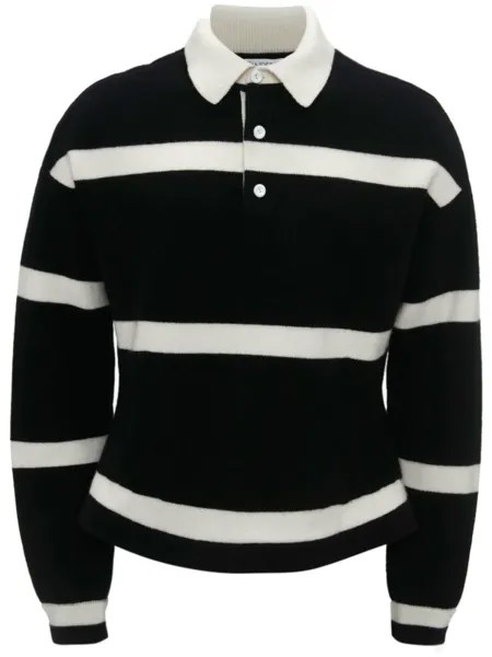 JW Anderson джемпер в полоску, черный