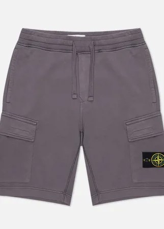 Мужские шорты Stone Island Cargo Bermuda Fleece Regular Fit, цвет серый, размер M