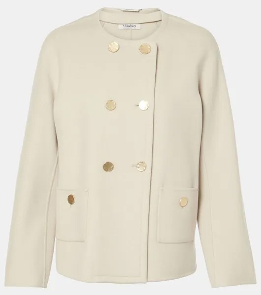 Бушлат из натуральной шерсти Саманта 'S Max Mara, слоновая кость
