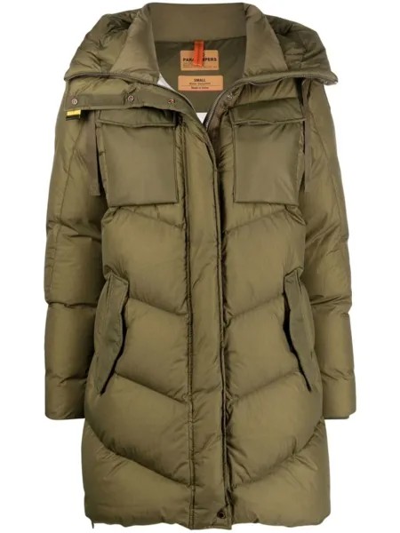 Parajumpers пуховик с капюшоном, зеленый