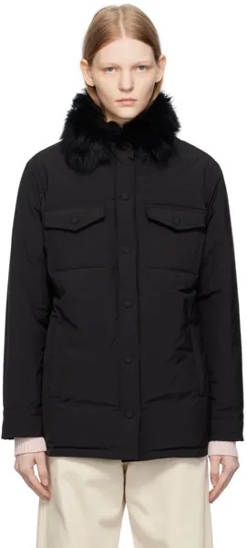 Эксклюзивный черный пуховик SSENSE Yves Salomon