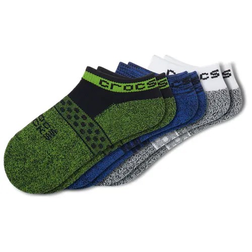 Носки Crocs 3 пары, размер S, серый, синий