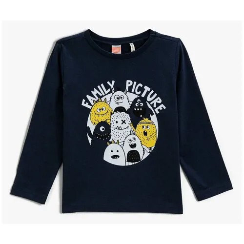 Лонгслив KOTON BABYBOY, 2KMB18451ZK, цвет: MARINE, размер: 3-6