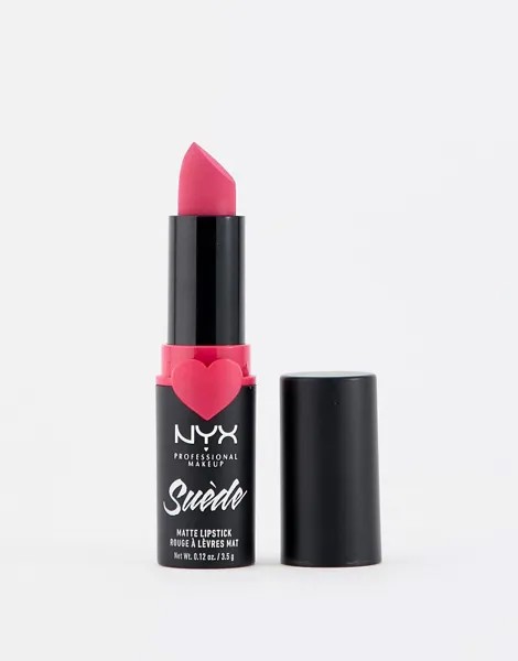 Матовая губная помада NYX Professional Makeup Suede - Clinger-Розовый