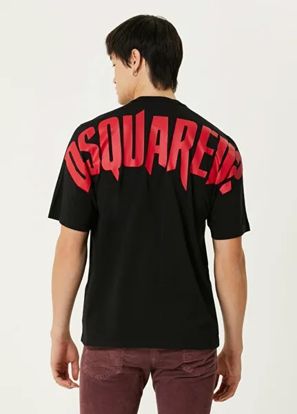 Футболка с логотипом Dsquared2, черный