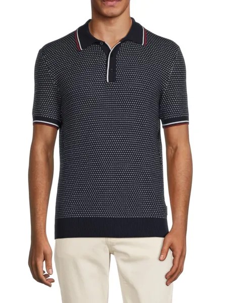 Поло с вышивкой Seed Stitch Ben Sherman, цвет Navy Blaze