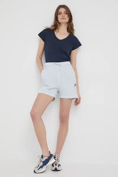 Хлопковые шорты Lyle & Scott, синий