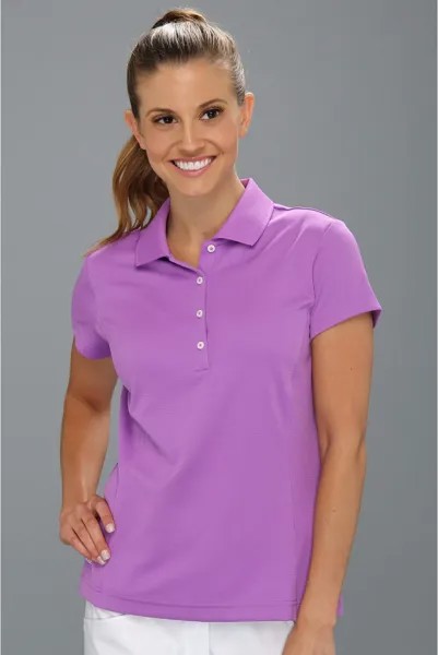 Рубашка Adidas CLIMALITE Solid Polo '13, цвет Grape/White