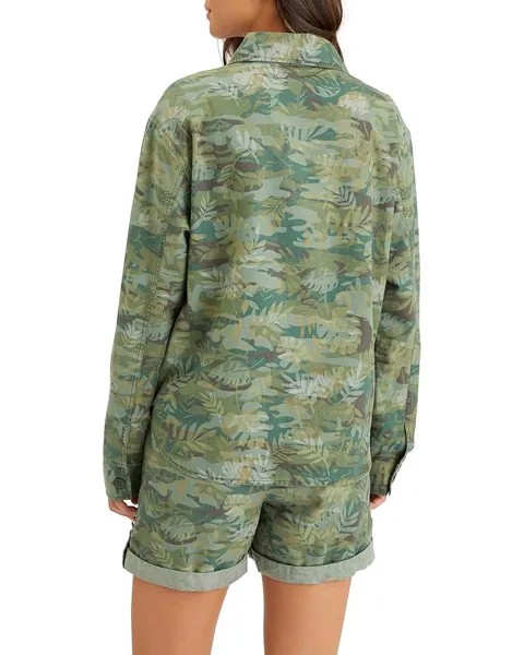 Куртка Sanctuary Cropped Shirt Jacket, цвет Tropic Camo