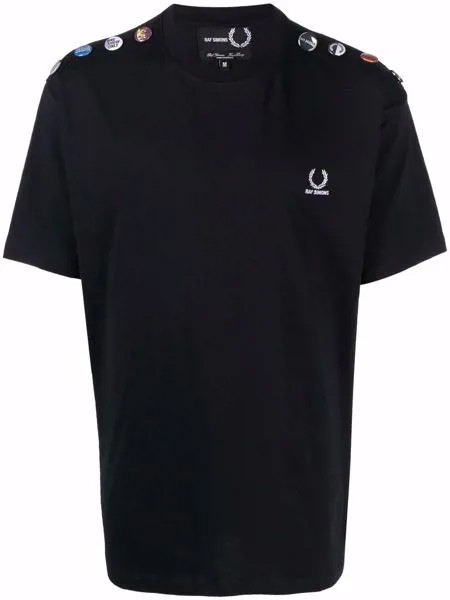 Raf Simons X Fred Perry декорированная футболка