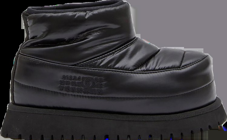 Кроссовки MM6 Maison Margiela Padded Ankle Boot 'Black', черный