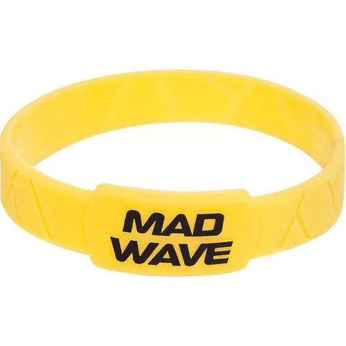 Браслет MAD WAVE, 1 шт., размер 16 см, размер one size, диаметр 5 см, желтый
