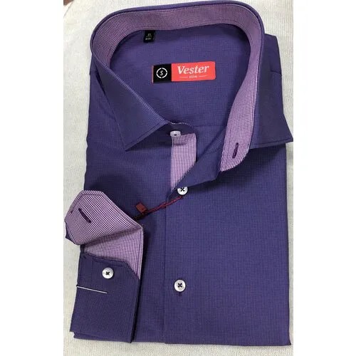 Рубашка Vester, размер 41/170, фиолетовый