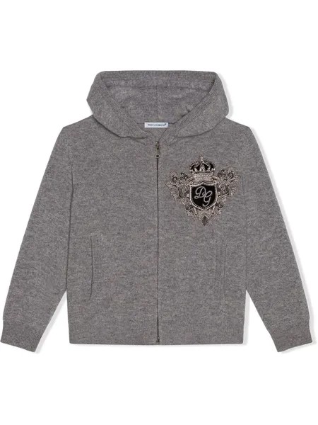 Dolce & Gabbana Kids худи с нашивкой-логотипом
