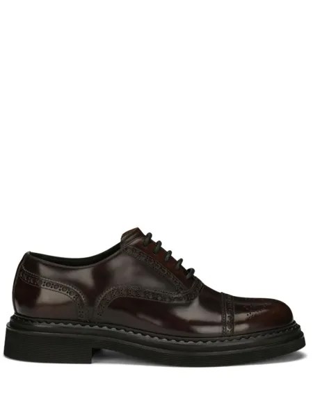 Dolce & Gabbana броги на шнуровке, коричневый
