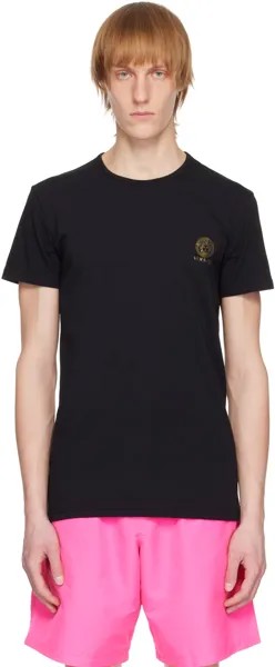 Комплект из двух черных футболок с Медузой Versace Underwear