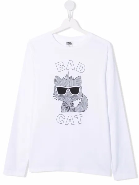 Karl Lagerfeld Kids футболка Bad Cat
