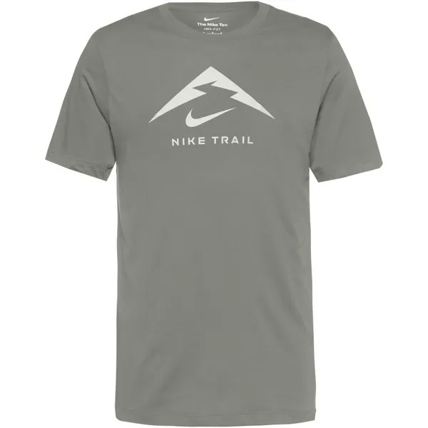 Спортивная футболка Nike DF TRAIL, цвет Olive/Pastel Green