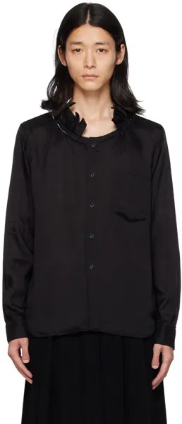 Черная рубашка с рюшами Comme Des Garcons, цвет Black
