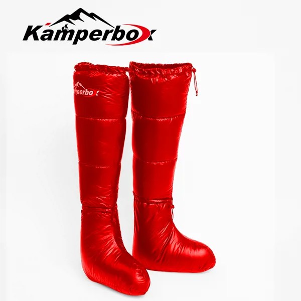 Пуховые носки Kamperbox, пуховые ботинки, спальный мешок, носки, ультралегкие пуховые сапоги, спальный ботинок для кемпинга AQL3 Kamperbox