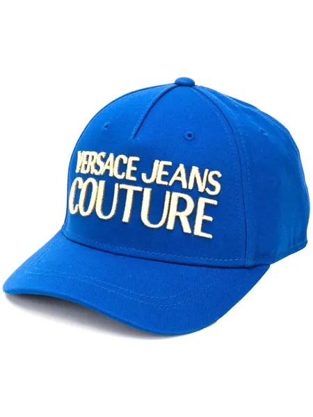 Versace Jeans Couture парусиновая кепка с вышитым логотипом