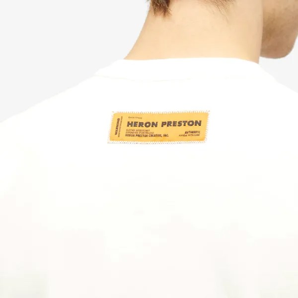 Футболка Heron Preston с цензурой Heron, слоновая кость
