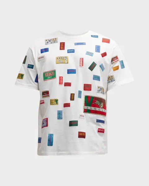 Мужская футболка большого размера Archive Labels Kenzo
