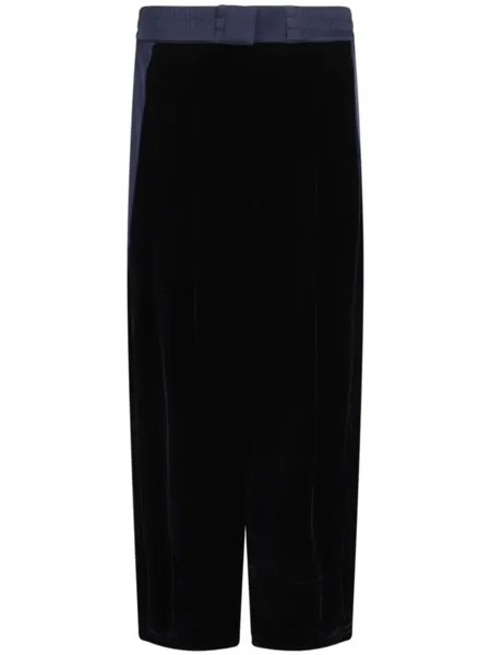 Giorgio Armani бархатные брюки, синий