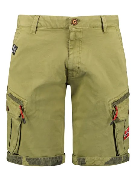 Тканевые шорты Geographical Norway Cargobermudas, зеленый
