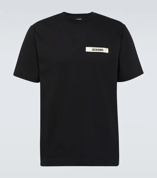 Футболка le из зернистого хлопка Jacquemus, черный