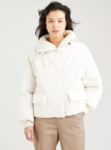 Пуховик женский Levi's A0689-0003 белый XL