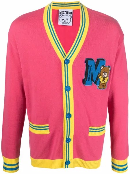 Moschino teddy-patch cardigan