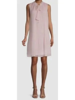 DKNY Женское розовое платье без рукавов выше колена с подкладкой для работы на работу 12
