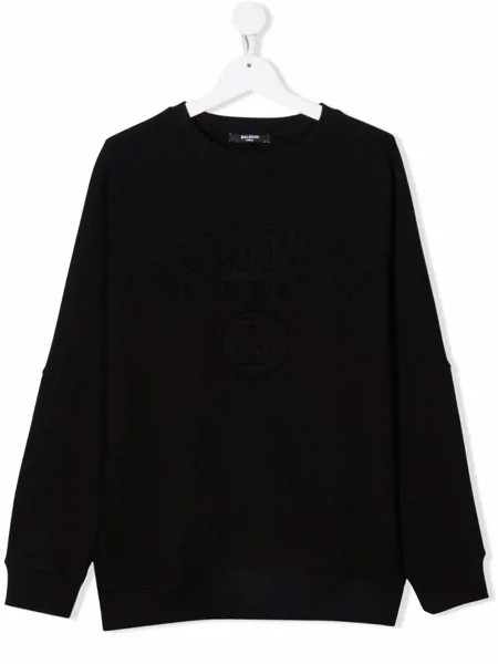 Balmain Kids толстовка с круглым вырезом
