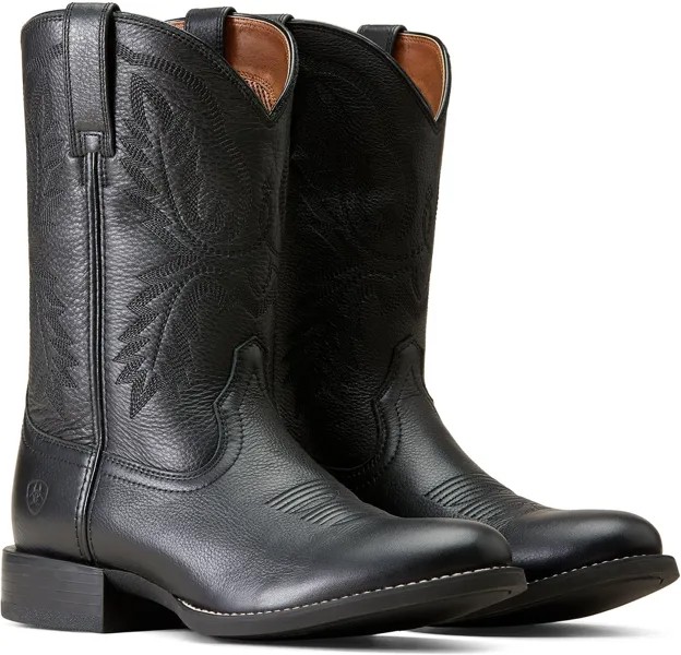 Ковбойские сапоги Sport Stratten Ariat, цвет Black Deertan