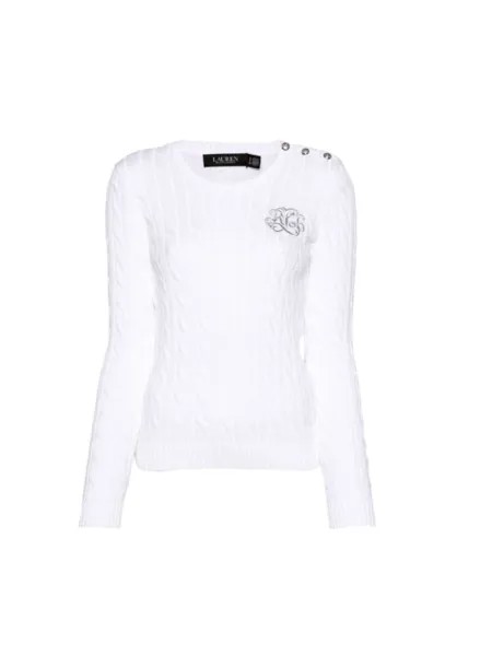 Lauren Ralph Lauren джемпер Montiva фактурной вязки, белый