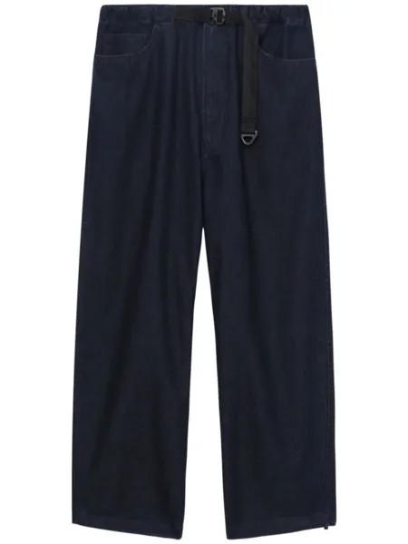 Comme des Garçons Homme прямые джинсы с пряжками, синий