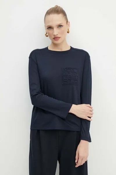 Лонгслив Max Mara Leisure, темно-синий