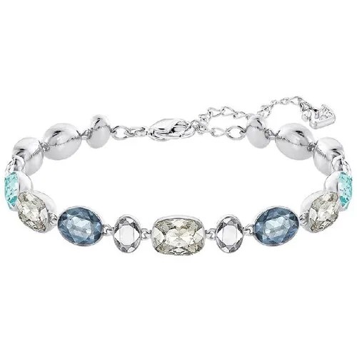 Браслет SWAROVSKI, кристаллы Swarovski, размер 16 см, серебристый