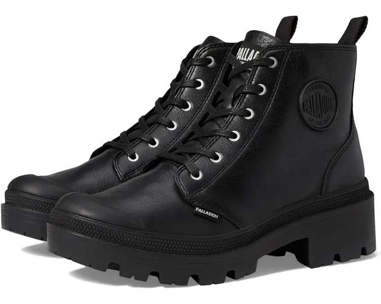 Ботинки Palladium Pallabase Leather Boot, цвет Black/Black