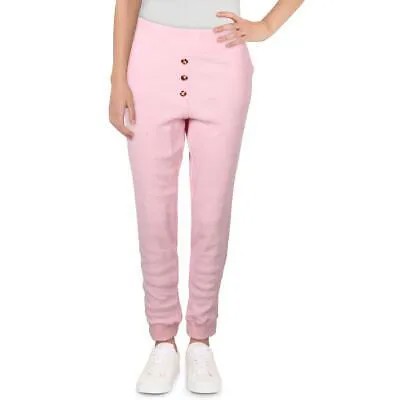 ДОННИ. Женские спортивные штаны Henley Pink Knit Cozy Joggers Loungewear L BHFO 0014