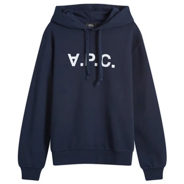 Худи A.P.C. Vpc Logo Hoodie, цвет Dark Navy & Ecru