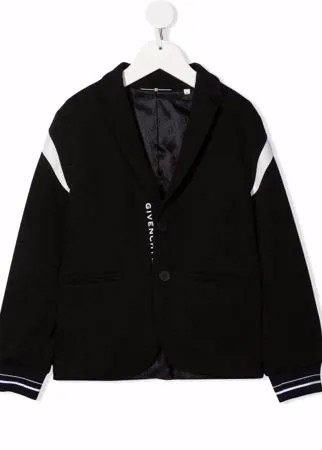 Givenchy Kids блейзер с нашивкой-логотипом