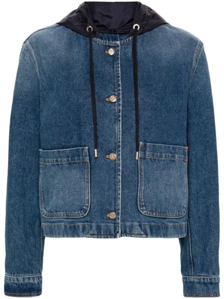Moncler джинсовая куртка Lampusa с капюшоном, синий