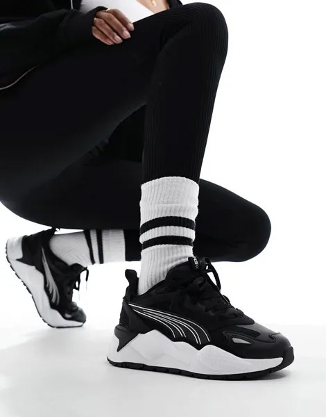 Черные кроссовки со светоотражающим эффектом PUMA RS-X Efekt
