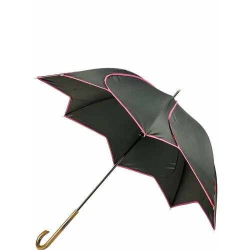 Зонт-трость розовый, черный