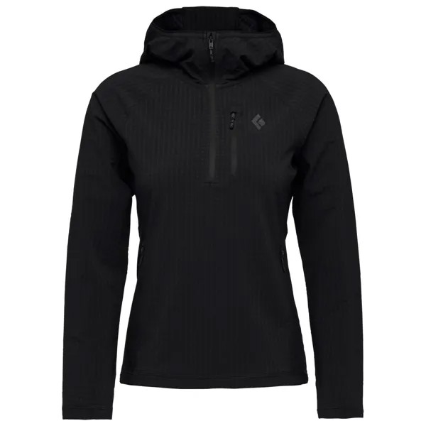 Флисовая жилетка Black Diamond Women's Coefficient Storm Full Zip Hoody, черный