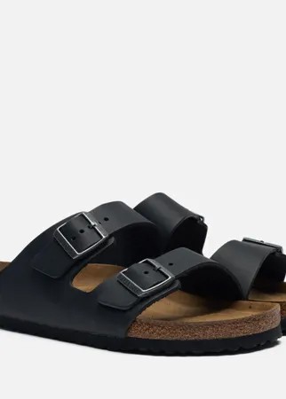 Сабо мужские Birkenstock Arizona Nubuck черные 37 EU