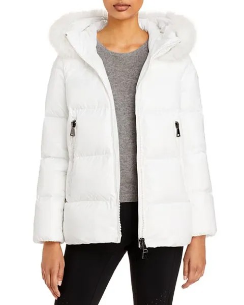 Короткая парка Laiche Moncler, цвет White